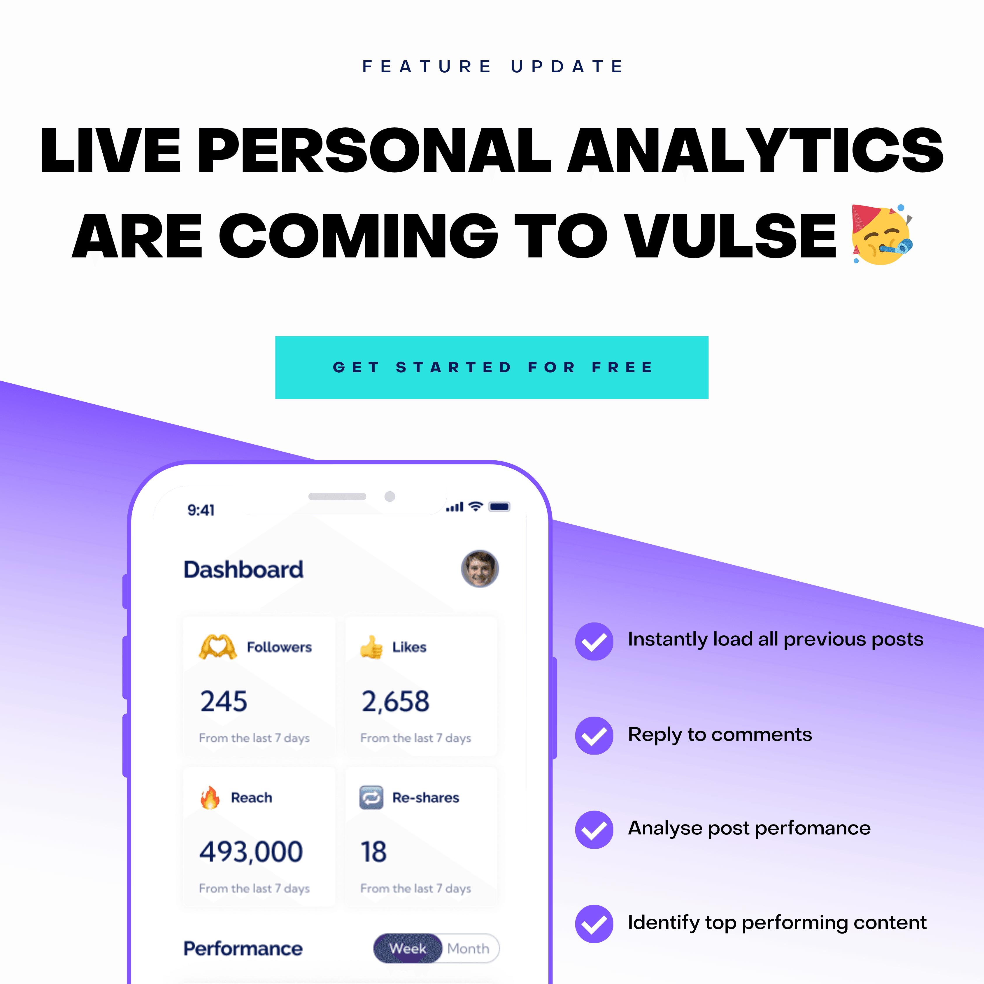 Live LinkedIn Personal Analytics